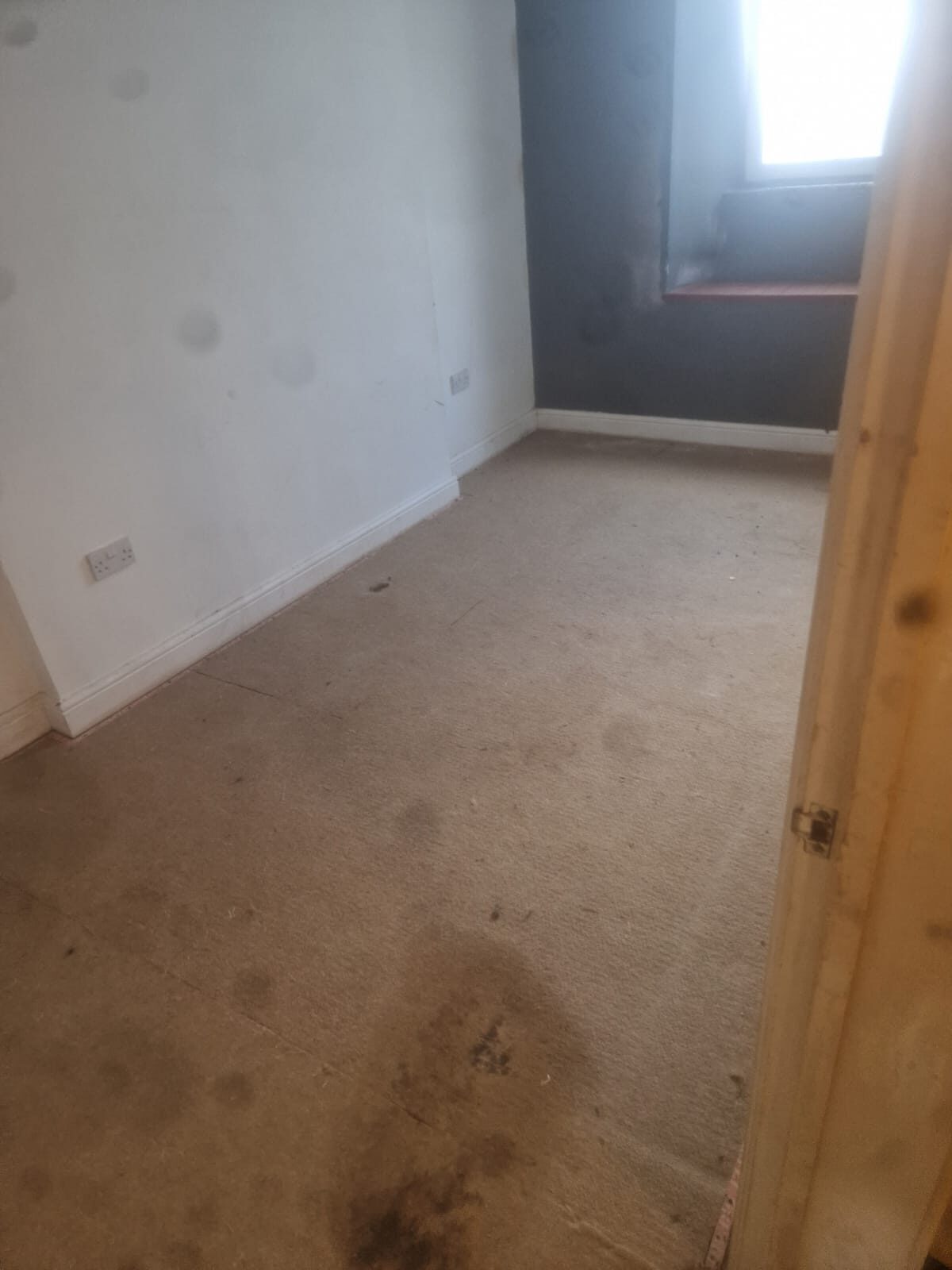 Sidmouth room after house clearance